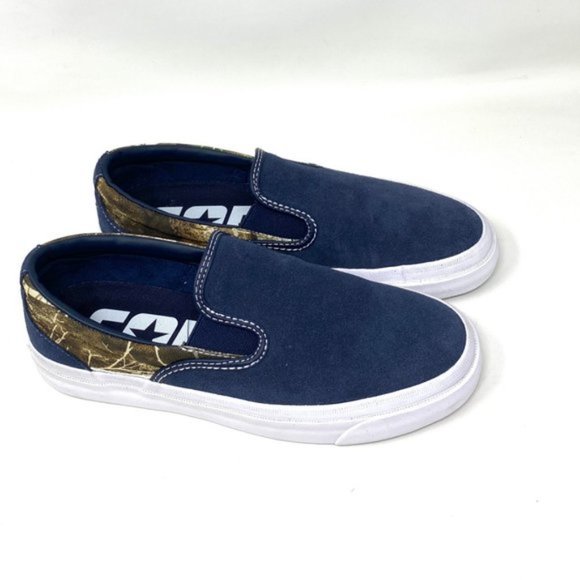 💖MEGA SALE💖CONVERSE Women's ONE STAR CC SLIP Obsidian Blue Canvas 168666C - Picture 2 of 9